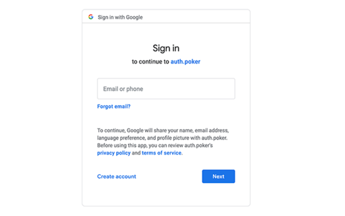 sign in with google