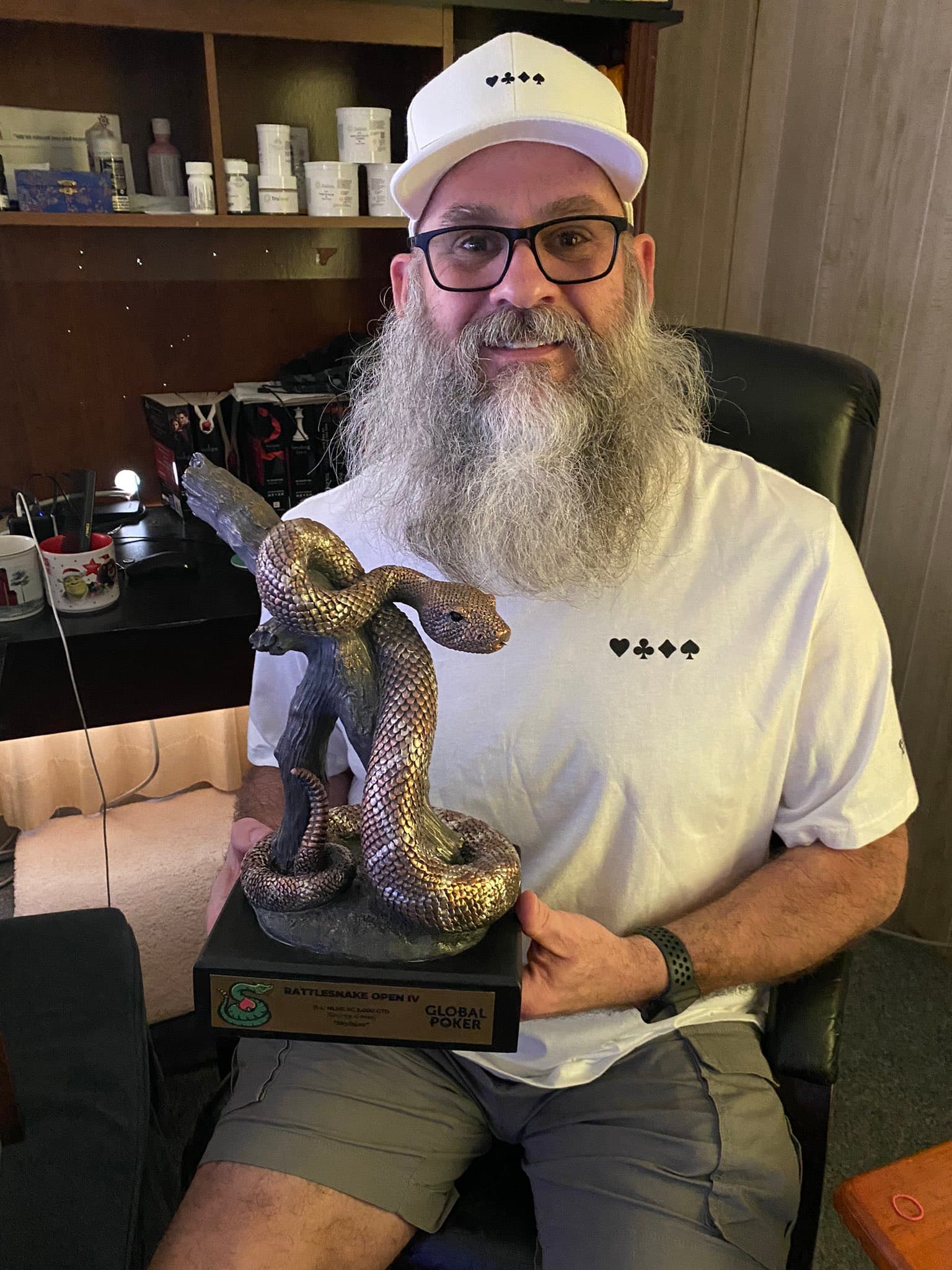 Lenny Sofsky with Rattlesnake Trophy